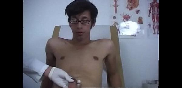  Gay porno movie physical exam Applying some baby batter to his